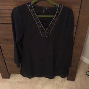 Black loose fit dress